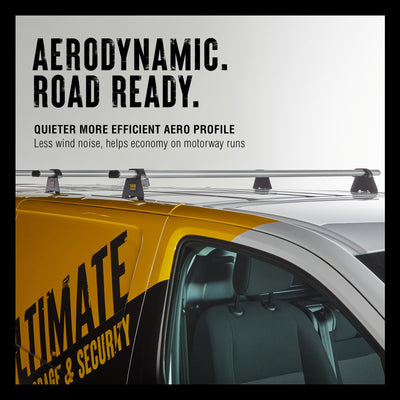 Mercedes Sprinter - 4 Van Guard Ultibar Plus Roof Bars + Roller
