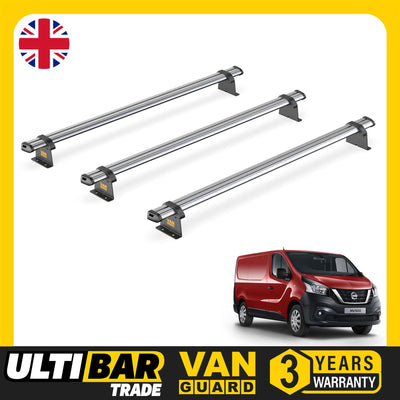 Nissan Primastar (2001-2014) - 3 Van Guard Ultibar Trade Roof Bars