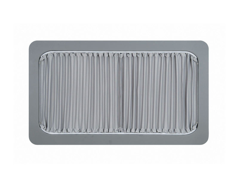 VW Transporter (T5 2003-2015) - Tailgate Grey Curtain Kit