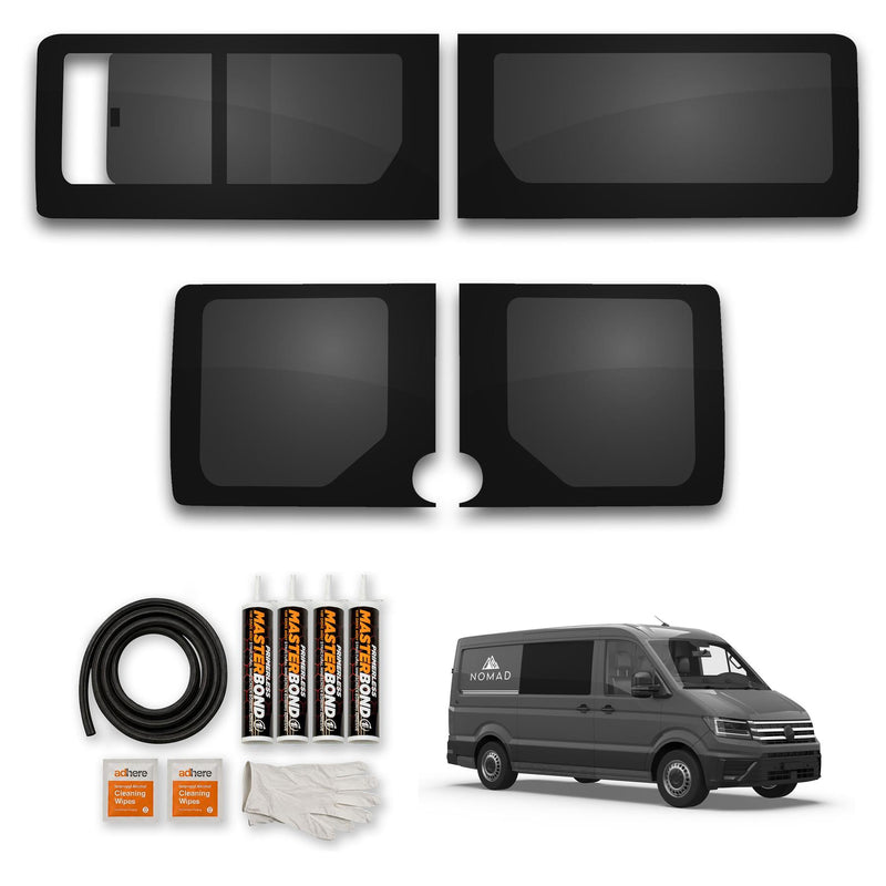 MAN TGE (2017-)Left Side Opening Right Side Fixed Rear Windows Camper Van With Fitting Kit
