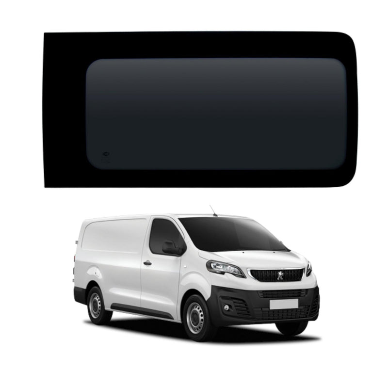 Peugeot Expert (2016-) Driver Fixed Passenger Opening Side Windows Privacy Camper Glass with Fitting Kit