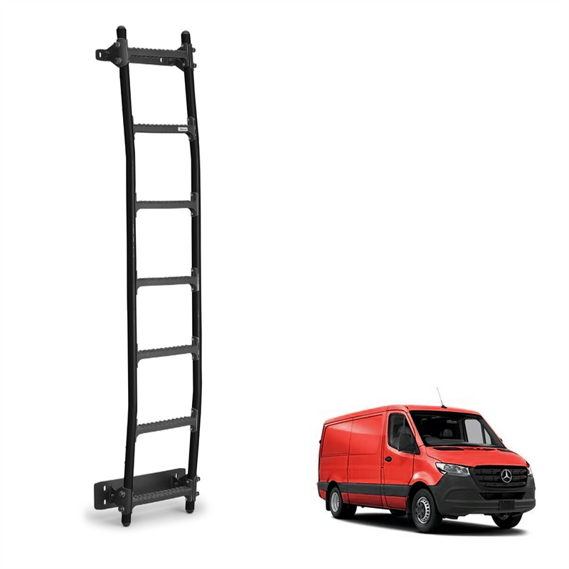 Mercedes Sprinter Rear Door Ladder for 2018+ (Standard Roof) Models - (BL7-LK28)