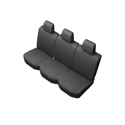VW Amarok (2010-2016) - Tailored Rear Bench Seat Cover in Black