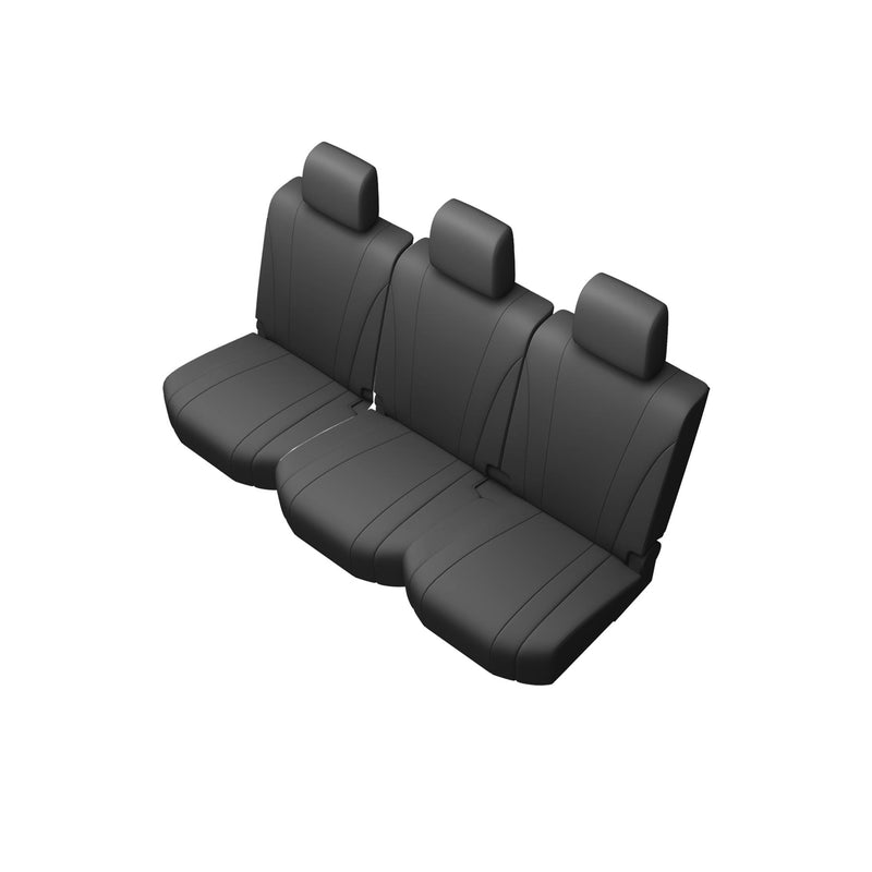 VW Amarok (2010-2016) - Tailored Rear Bench Seat Cover in Black