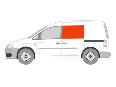 VW Caddy SWB (2004-2020) Passenger Side Fixed Window Privacy Camper Glass