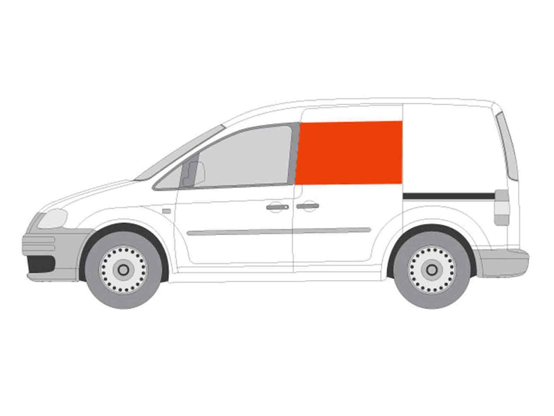 VW Caddy SWB (2004-2020) Passenger Side Fixed Window Privacy Camper Glass