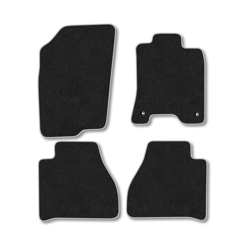 Nissan Navara (2016-2022) [Double Cab] Carpet Floor Mat Grey Trim