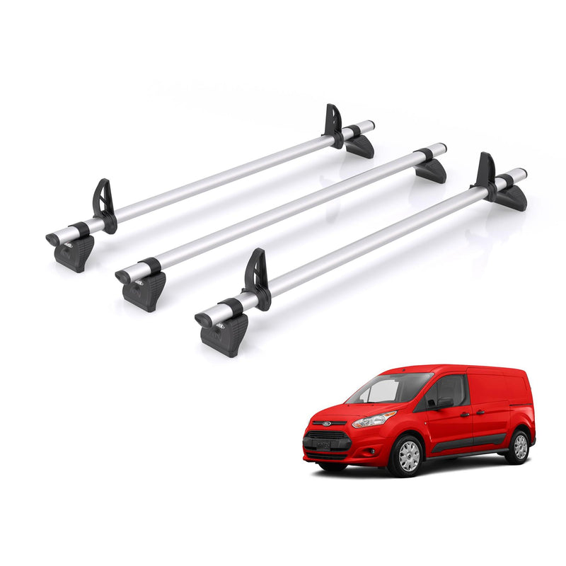 Ford Transit (2013-2024) Connect - 3 Rhino Kammbar Pro Roof Bars (Aluminium)