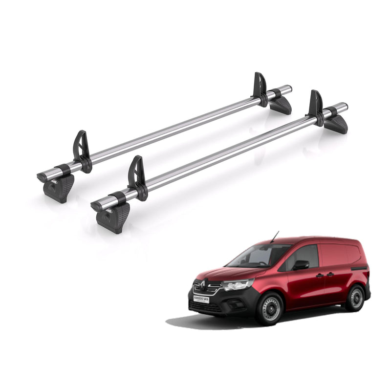 Renault Kangoo (2021-) - 2 Rhino Kammbar Fleet Roof Bars (Steel)