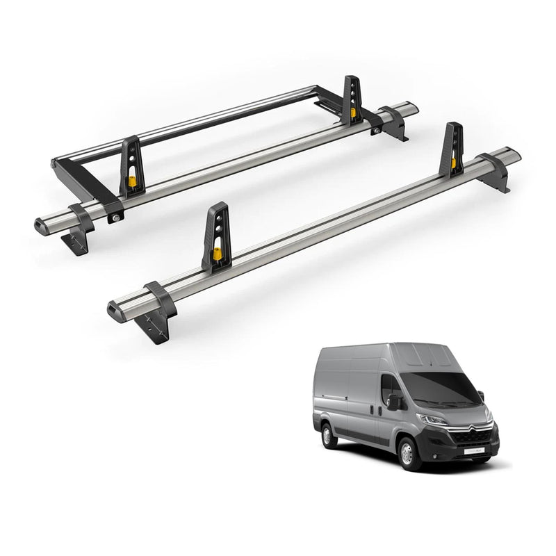 Citroen Relay Roof Rack for 2006+ [H3 Roof] 2 Bars & Roller - Van Guard Plus
