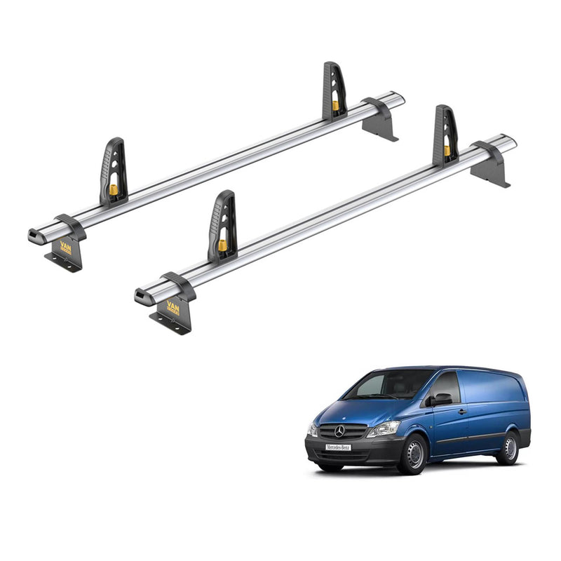 Mercedes Vito (2003-2014) - 2 Van Guard Ultibar Plus Roof Bars