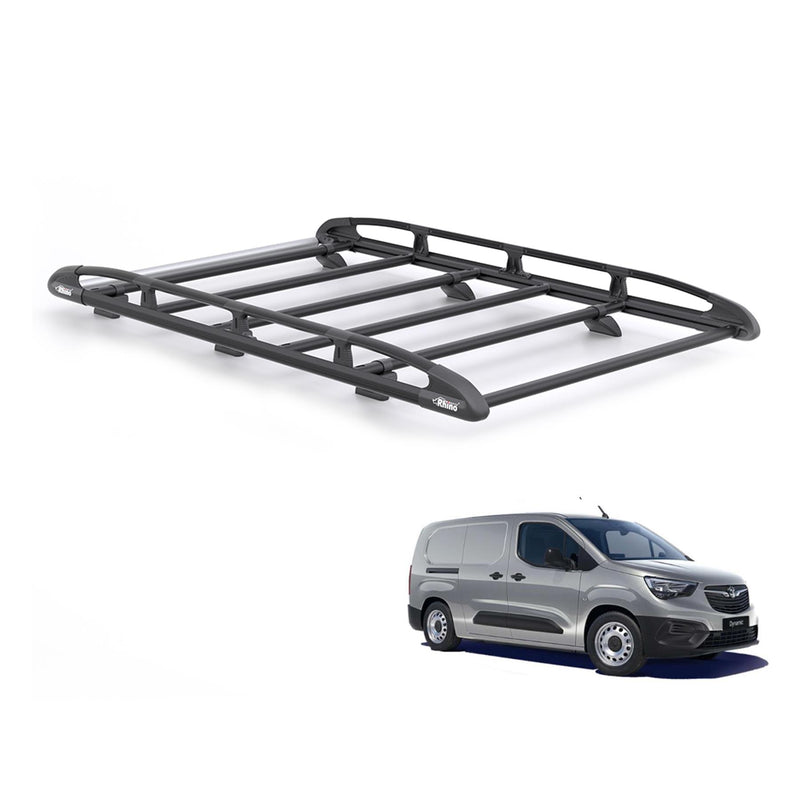 Vauxhall Combo (2018 onwards) - Rhino KammRack Black Roof Rack