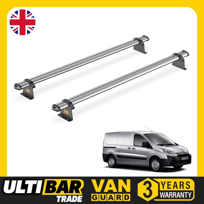 Citroen Dispatch - 2 Van Guard Ultibar Trade Roof Bars