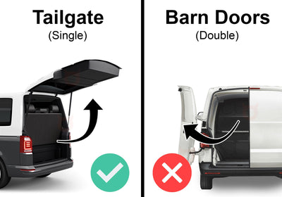 VW Caddy Roof Rack for 2020+ Maxi Model [Tailgate] Rhino KammRack