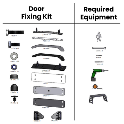 Rhino Aluminium (2003-2014) 6 Step Rear Door Ladder