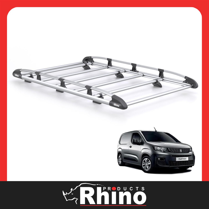 Peugeot Partner (2018-) - Rhino KammRack Black Roof Rack