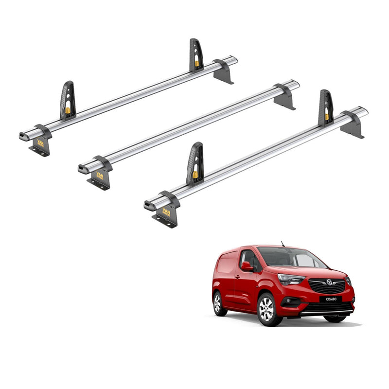 Vauxhall Combo (2018-) - 3 Van Guard Ultibar Plus Roof Bars