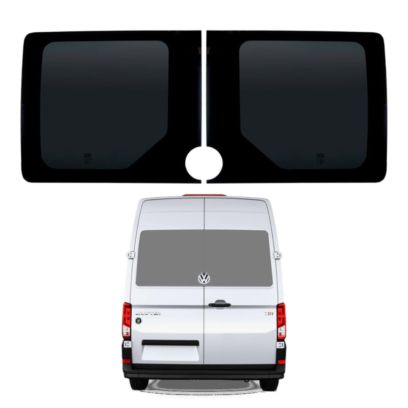 VW Crafter (2017-) - Rear Door Dark Tint Windows