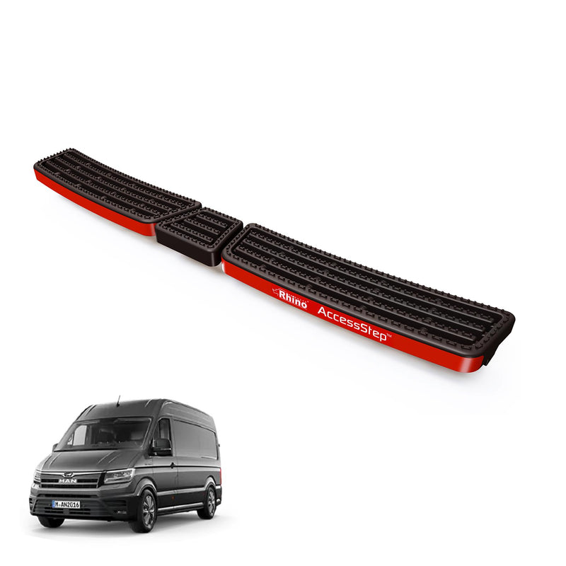 MAN TGE (2017-) Black Triple AccessStep - No Reverse Sensors