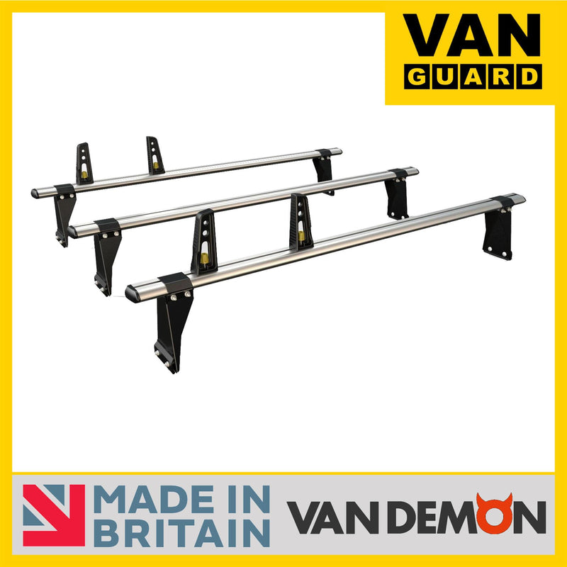 Ford Transit (2000-2014) - 3 Van Guard Ultibar Plus Roof Bars