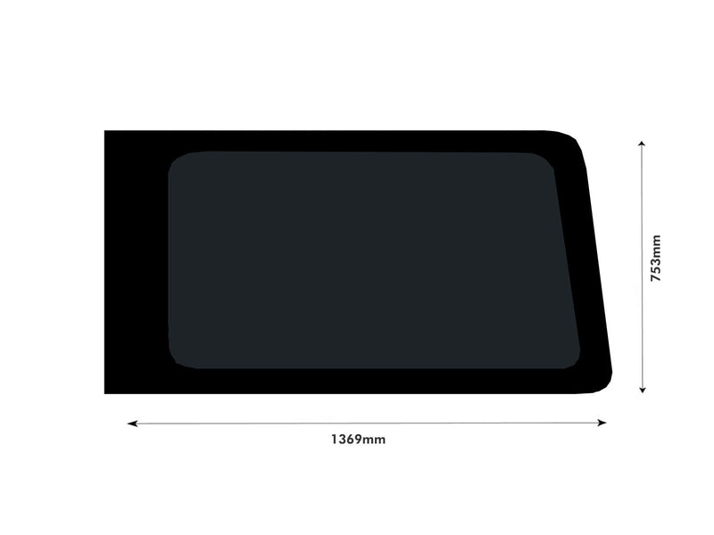 Ford Transit (2014-) Driver Side Fixed Window Privacy Camper Glass