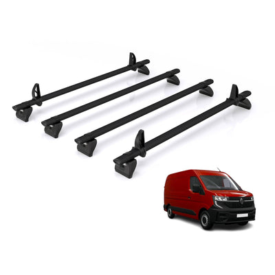 Renault Master (2024 onwards) - Rhino Kammbar Black Roof Bars