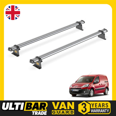 Citroen Berlingo - 2 Van Guard Ultibar Trade Roof Bars