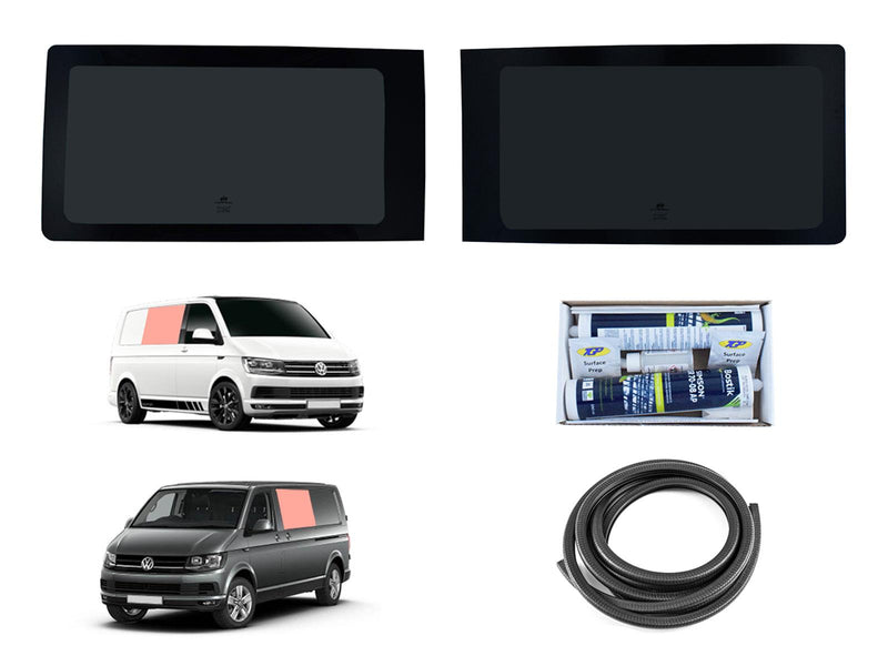 VD Glass - Volkswagen T6 2015-2022 - Lh Side Fixed + Rh Side Fixed Tint Kit