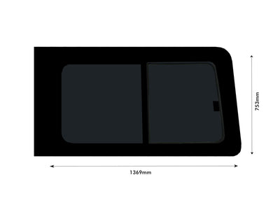 VD Glass - Ford Transit 2014- Rh Side Open Tint