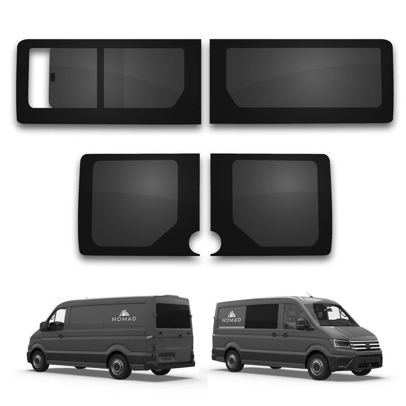 MAN TGE (2017- ) Left Side Opening Driver Side Fixed Rear Dark Tint Windows Camper Van Glass