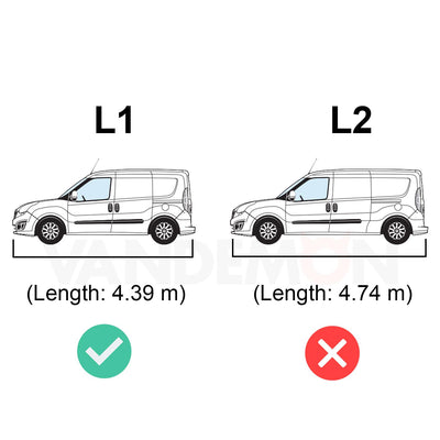 Vauxhall Combo (2012-2018) - Rhino Kammrack Roof Rack
