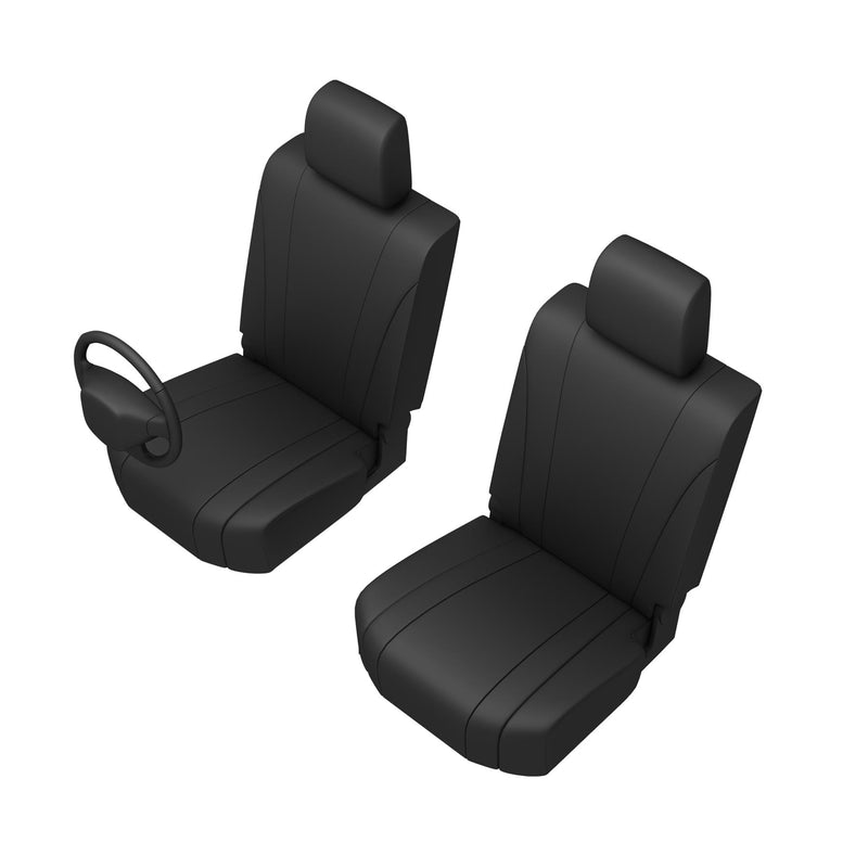 Toyota Hilux (2016-) - Tailored Front Row Seat Covers in Black
