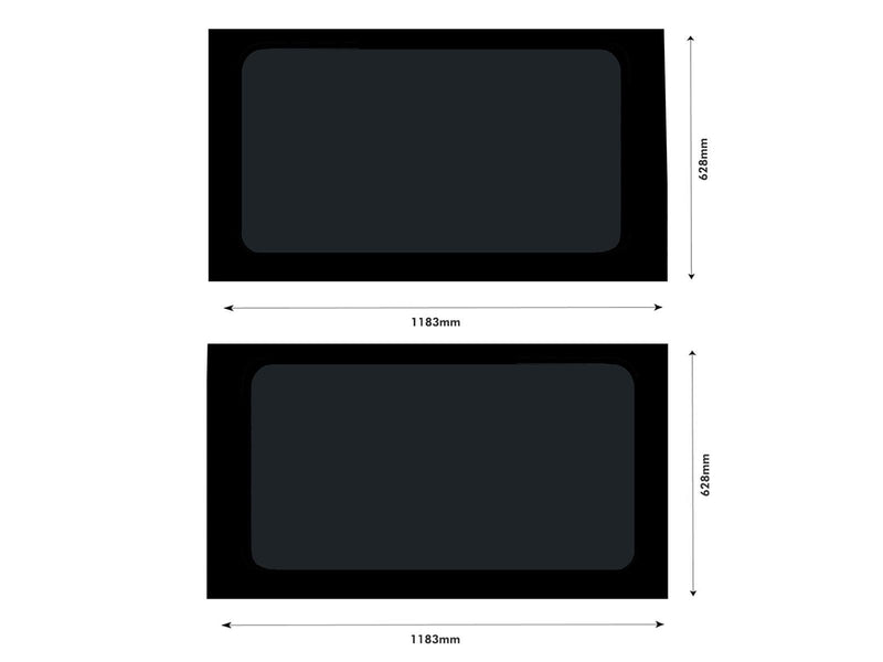 Ford Transit (2000-2014) - Twin Fixed Dark Tint Windows & Fitting Kit