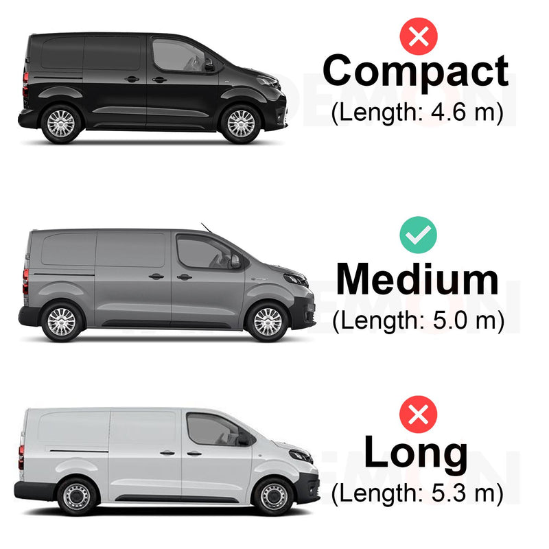 Toyota ProAce (2016-2024) - 2 Van Guard Ultibar Trade Roof Bars