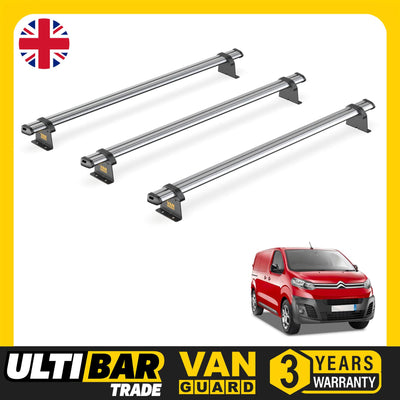 Peugeot Expert (2016-) - 3 Van Guard Ultibar Trade Roof Bars