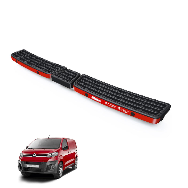 Citroen Dispatch (2016-) Black Triple AccessStep - With Reverse Sensors