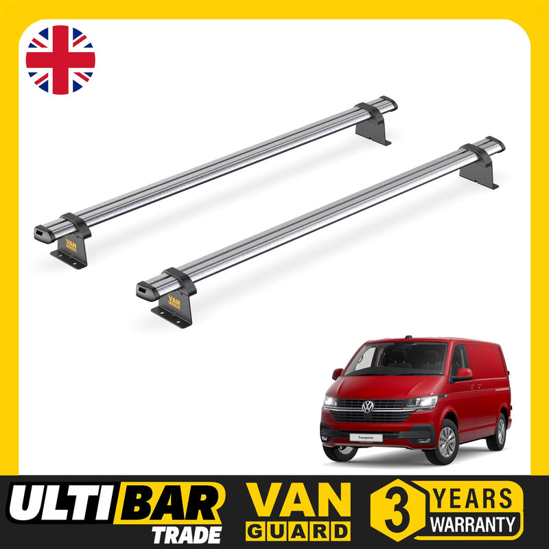 VW Transporter (2015-2024) - 2 Van Guard Ultibar Trade Roof Bars