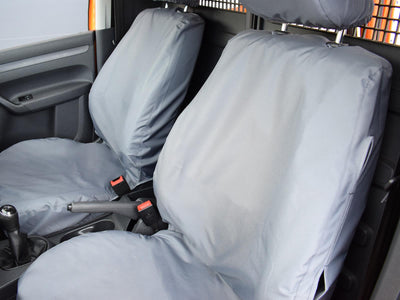 VW Caddy (2015-2020) - Tailored Front Row Seat Covers in Grey (1+1)