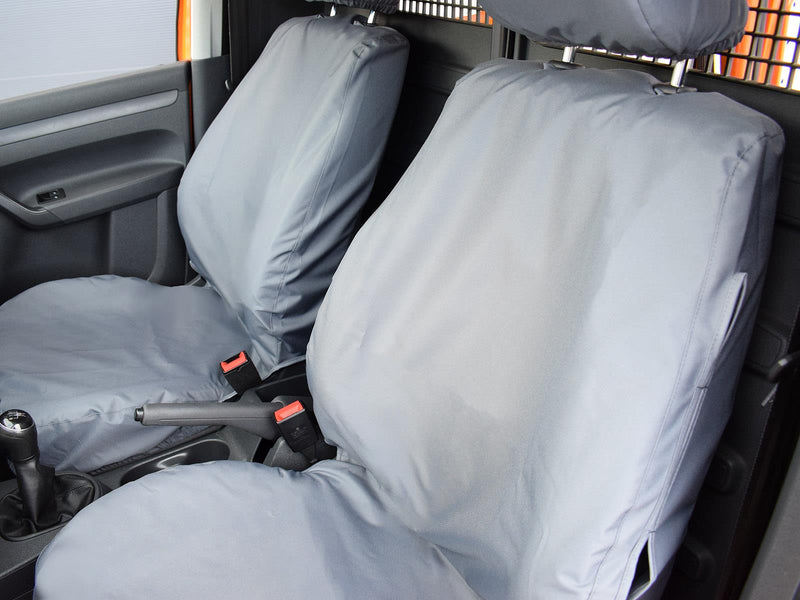 VW Caddy (2015-2020) - Tailored Front Row Seat Covers in Grey (1+1)
