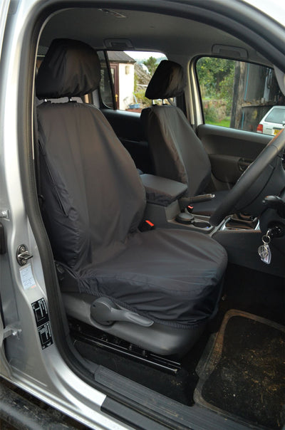VW Amarok (2011-) - Tailored Seat Covers in Black (Front & Rear Bundle)