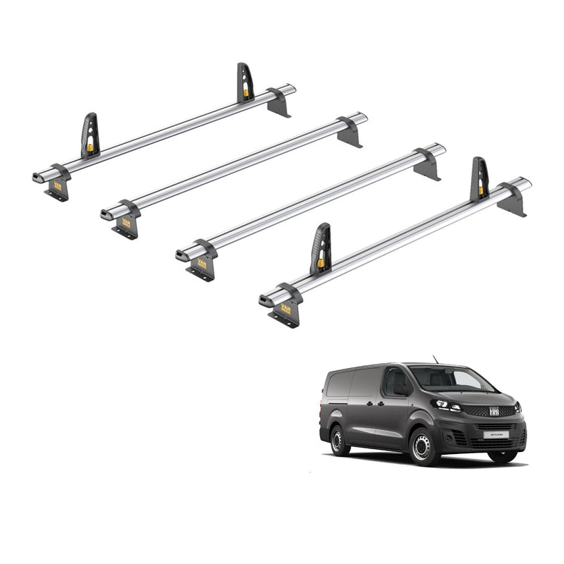 Van Guard Ulti Bar+ 4 Bars Roof Rack For The Fiat Scudo 2022+