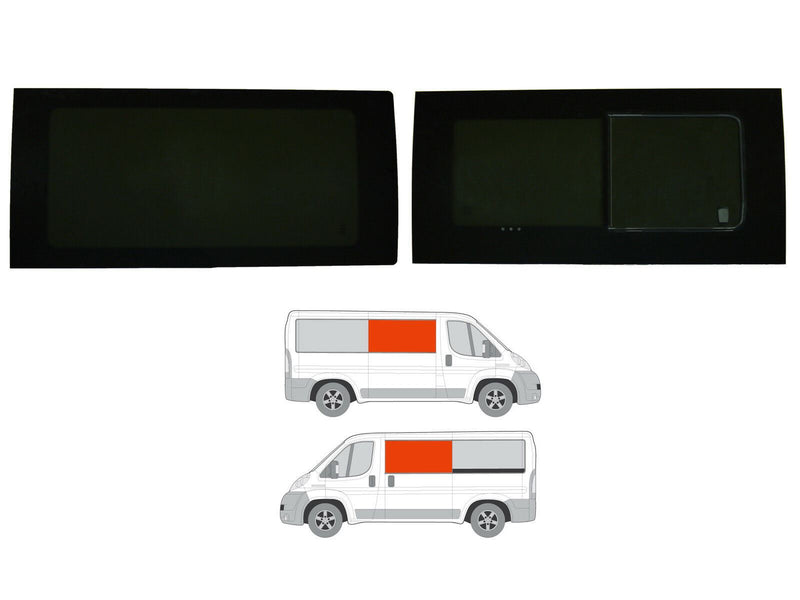 Citroen Relay (2006-) Driver Opening Passenger Fixed Side Windows Privacy Camper Glass