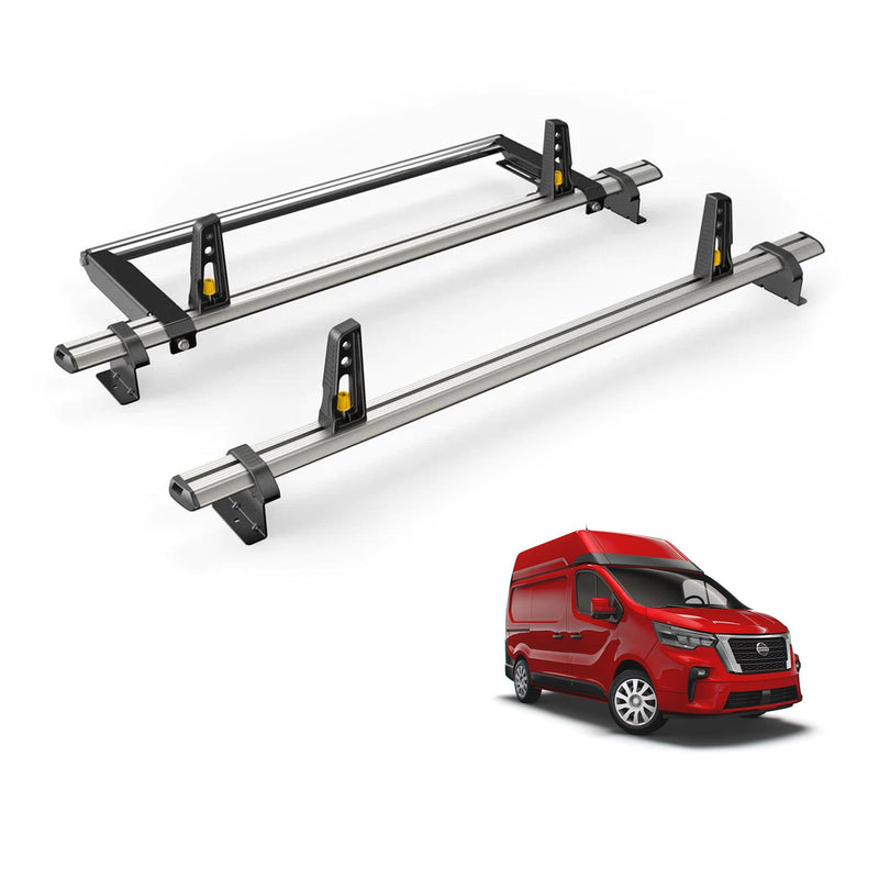Nissan NV300 (2016-2021) - 2 Van Guard Ultibar Plus Roof Bars + Roller