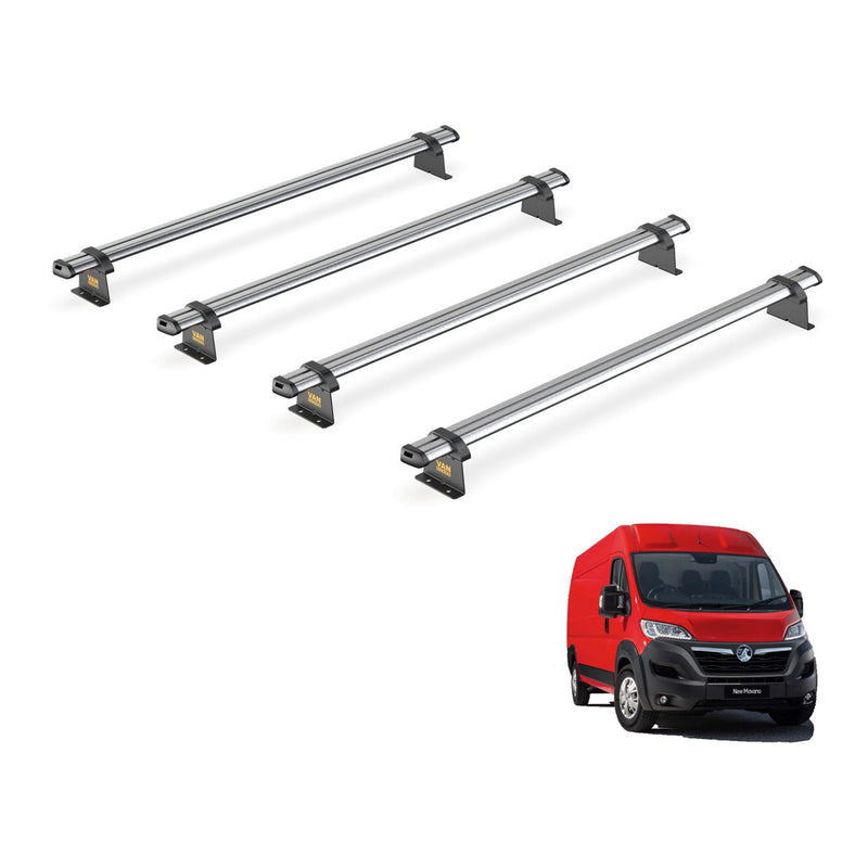 Vauxhall Movano (2010-2021) - 4 Van Guard Ultibar Trade Roof Bars