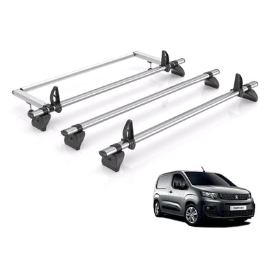 Peugeot Partner (2018 onwards) - Rhino Kammbar Fleet Roof Bars
