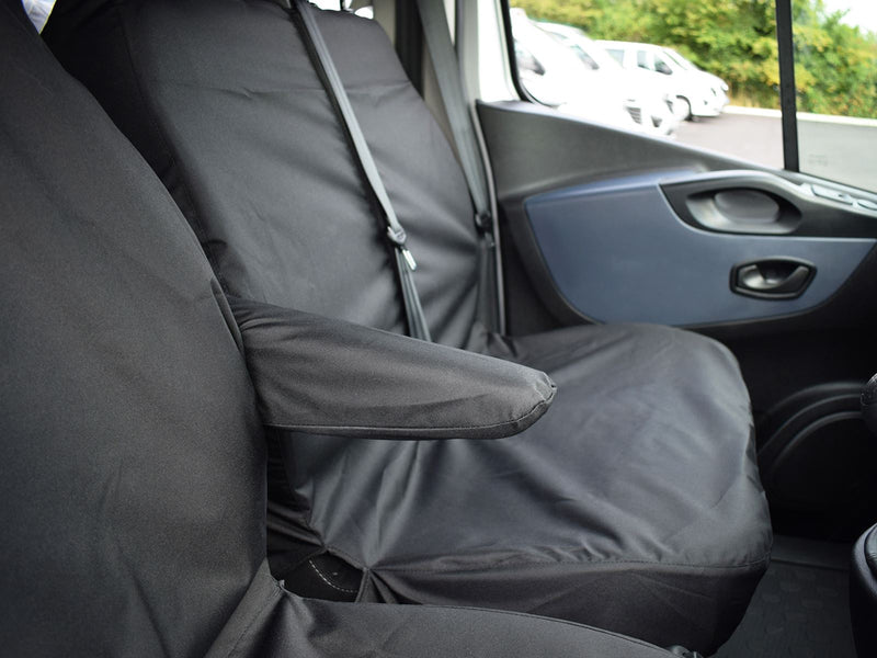 Vauxhall Vivaro (2014-2019) - Tailored Front Row Seat Covers in Black (1+2)