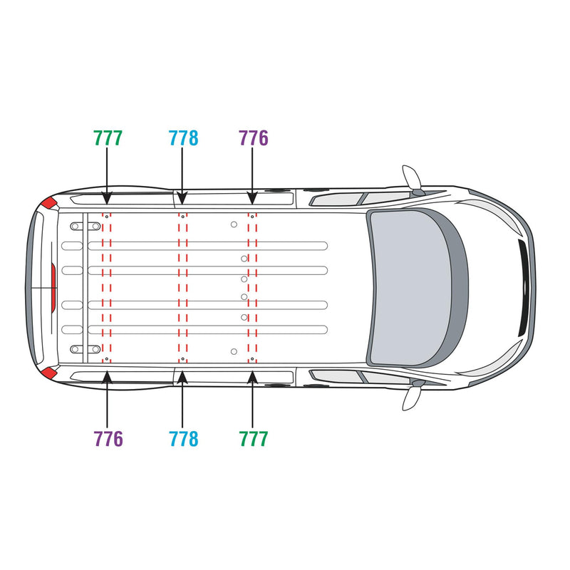 Ford Transit (2013-2024) Custom - Van Guard Ulti Roof Rack
