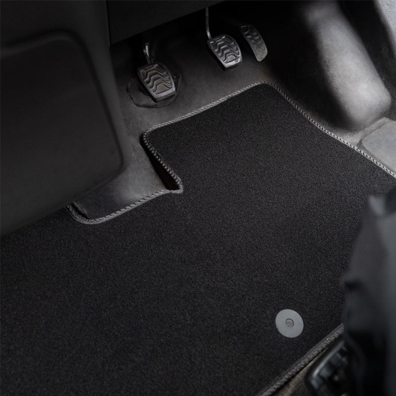 Mitsubishi L200 (1996-2008) [Double Cab] Carpet Floor Mat Grey Trim