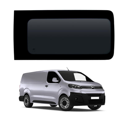 Citroen Dispatch (2016-) - Right Side Panel Dark Tint Fixed Window & Fitting Kit