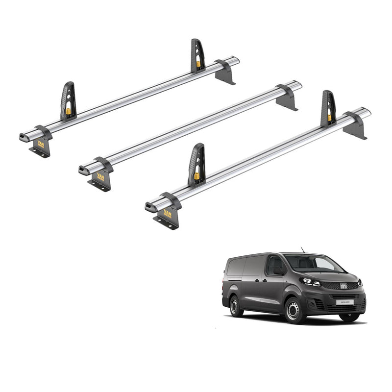 Van Guard Ulti Bar+ 3 Bars Roof Rack For The Fiat Scudo 2022+
